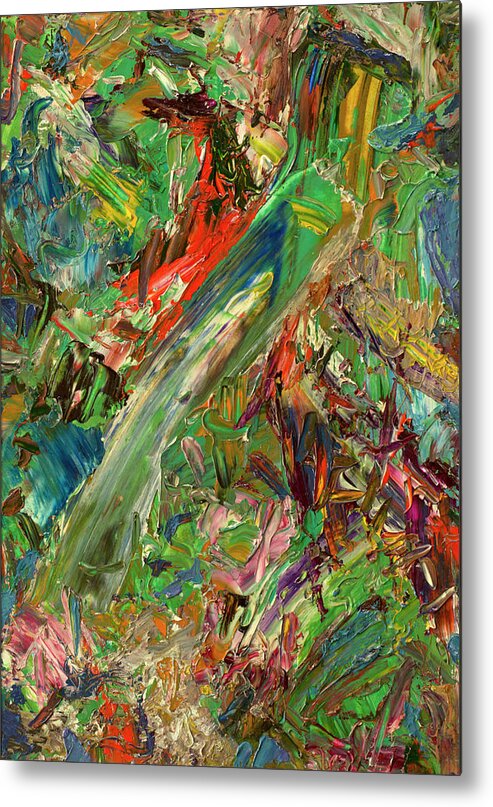 Abstract Metal Print featuring the painting Paint number 32 by James W Johnson