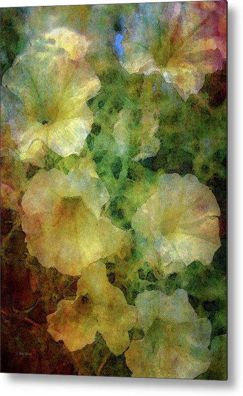 Impression Metal Print featuring the photograph Pale Petunias 5146 IDP_2 by Steven Ward