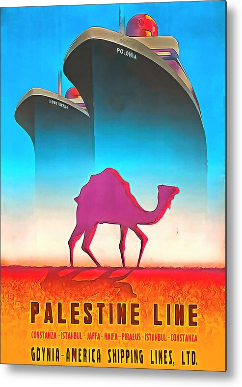 Palestine Metal Print featuring the photograph Palestine Line by Munir Alawi