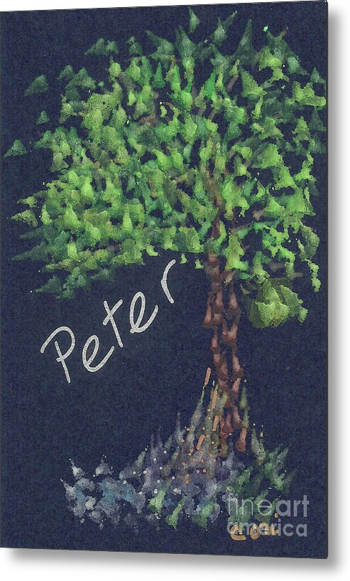 Peter Metal Print featuring the painting Peter by Corinne Carroll