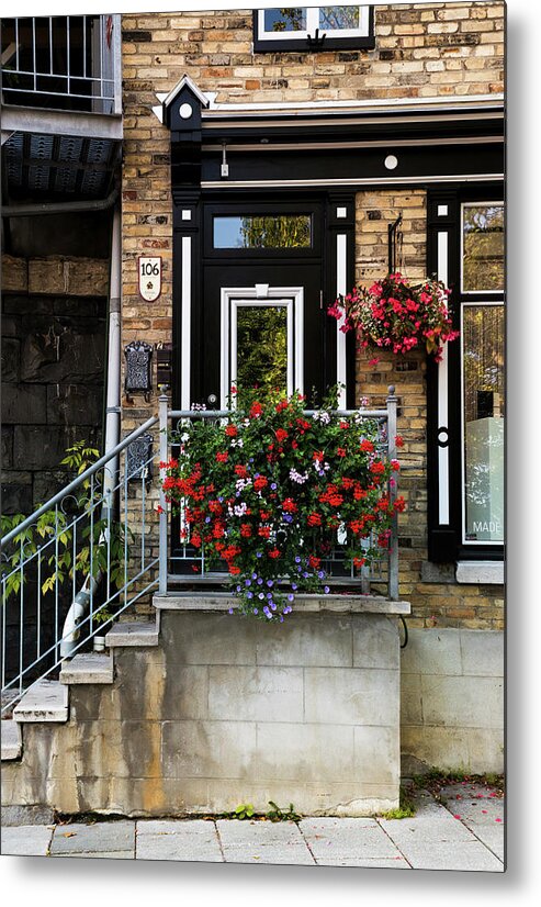 #architecture Metal Print featuring the photograph Petit Door by Rebekah Zivicki