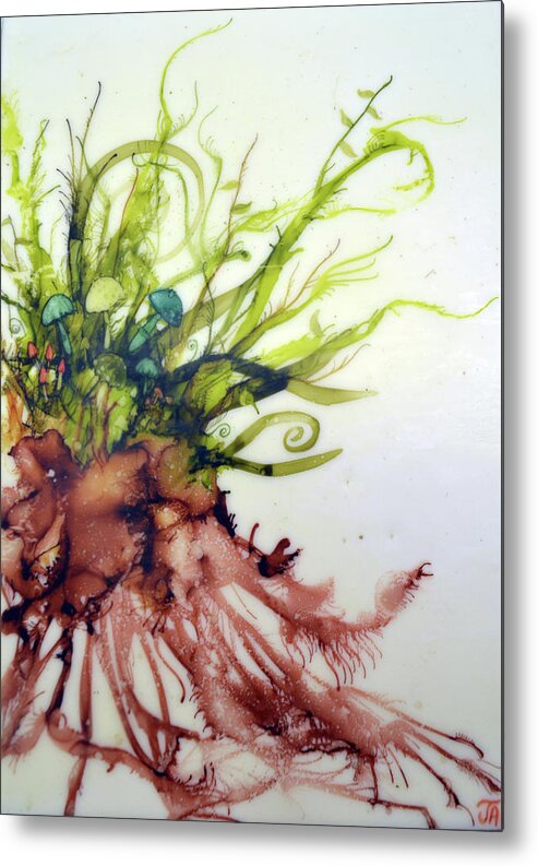 Plant Metal Print featuring the painting Plant Life #2 by Jennifer Creech