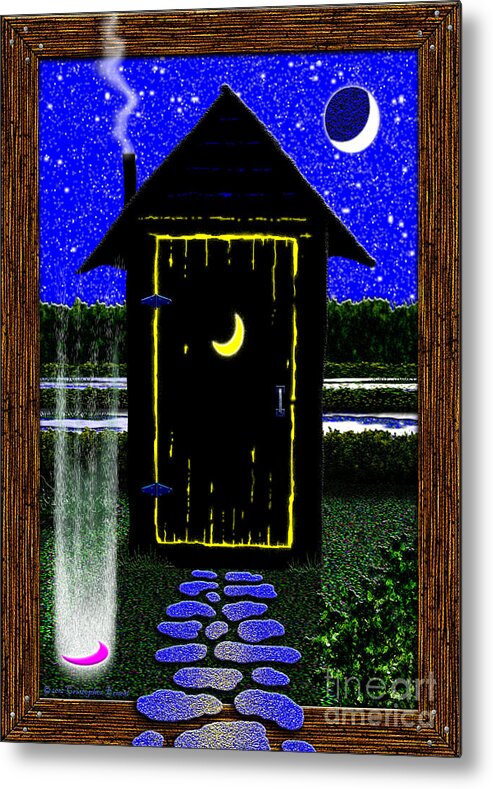Cristopher Ernest Metal Print featuring the digital art Portal Potty by Cristophers Dream Artistry