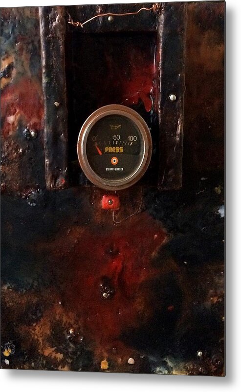Animal Metal Print featuring the painting Pressure Box Four by Greg Hester