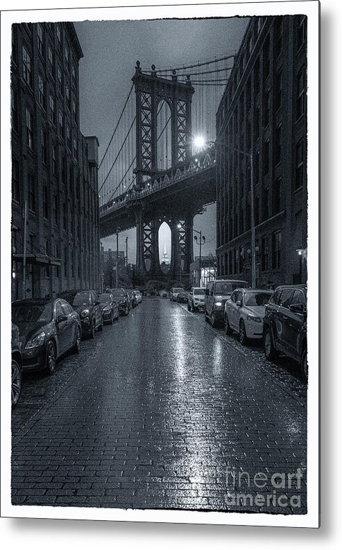New York City Metal Print featuring the photograph Rainy Day in Brooklyn by Marco Crupi