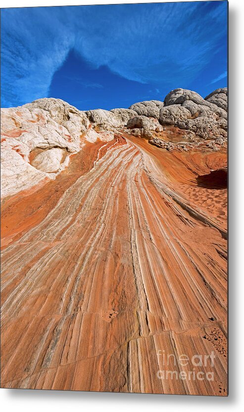 White Pocket Metal Print featuring the photograph Red Stone Highway by Michael Dawson