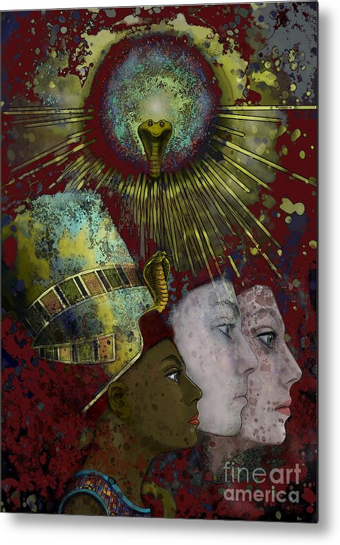 Reincarnate Metal Print featuring the digital art Reincarnate by Carol Jacobs