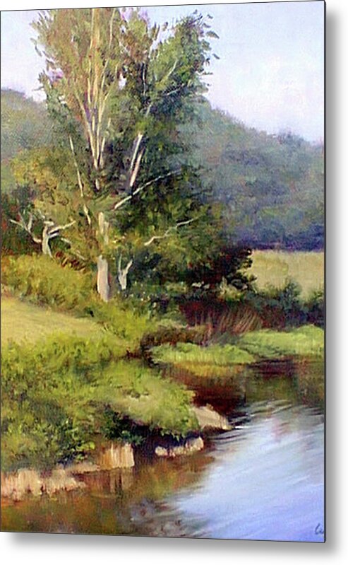 River Metal Print featuring the painting River's Edge by Marie Witte