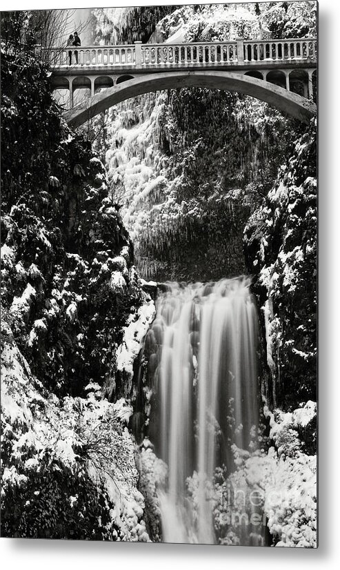 Falls Metal Print featuring the photograph Romantic moments at the falls by Sal Ahmed