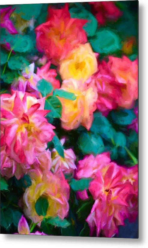 Floral Metal Print featuring the photograph Rose 363 by Pamela Cooper