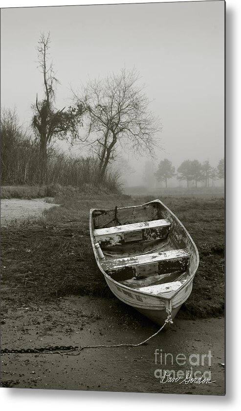 Rowboat Metal Print featuring the photograph Row Boat and Low Tide by David Gordon