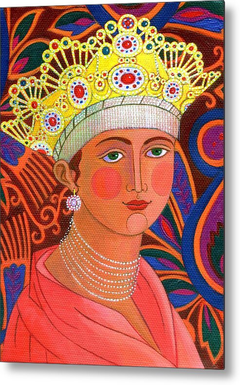 Russian Princess Metal Print featuring the painting Russian Princess by Jane Tattersfield