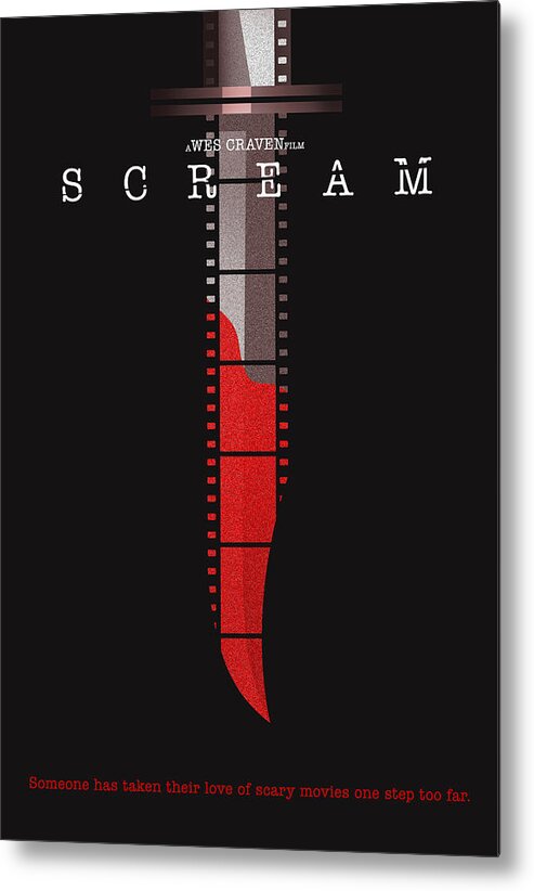 Movie Poster Metal Print featuring the digital art Scream Alternative Poster by Christopher Ables