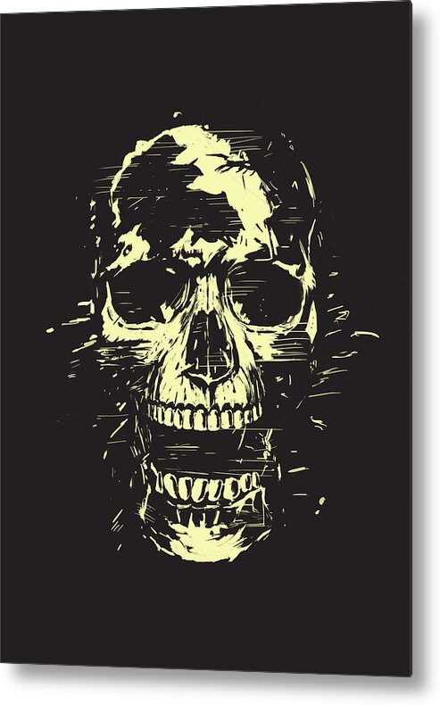 Skull Metal Print featuring the mixed media Scream by Balazs Solti