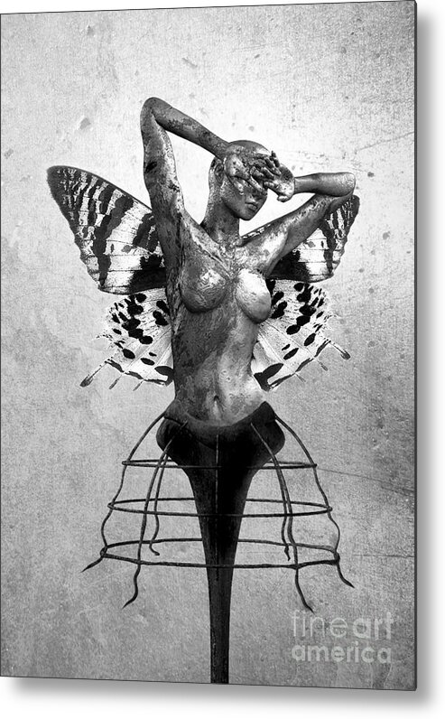 Photodream Metal Print featuring the digital art Scream of a Butterfly II by Jacky Gerritsen