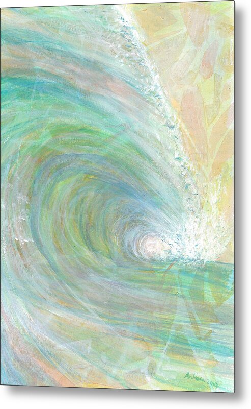 Beach Metal Print featuring the painting Serenity by Arlissa Vaughn