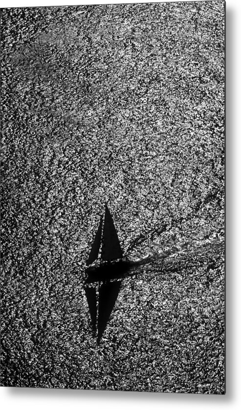 Sailing Metal Print featuring the photograph Shadow of Mine by David Shuler