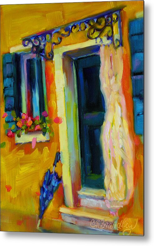 Burano Metal Print featuring the painting Sliver of Sunshine by Chris Brandley