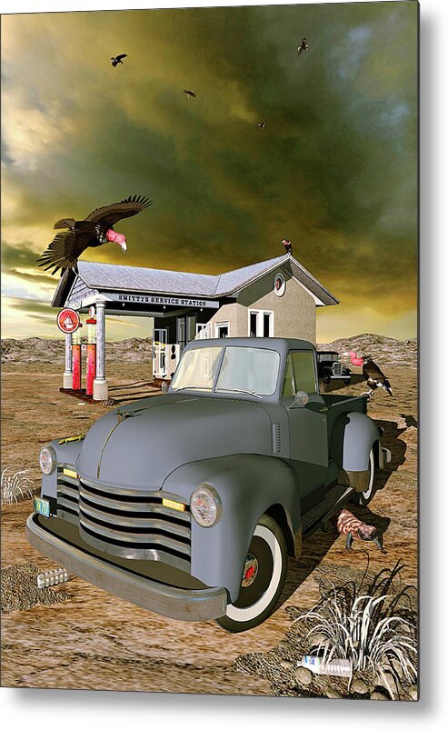 Oil Metal Print featuring the digital art Some Things Just Refuse to Die by Peter J Sucy