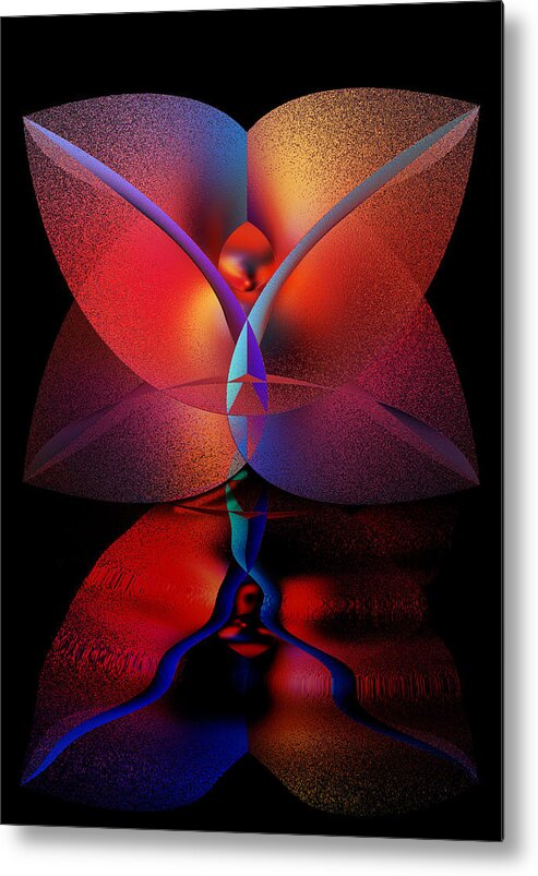 Spiritual Metal Print featuring the digital art Soul Reflections by Shadowlea Is