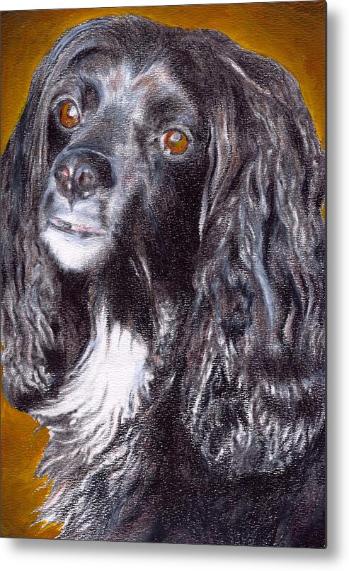 Dog Metal Print featuring the painting Spaniel Eloquence by Joe Dagher