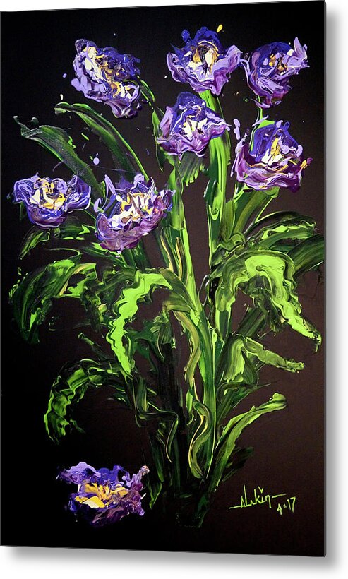 Spring Metal Print featuring the painting Spring Floral by Alan Lakin