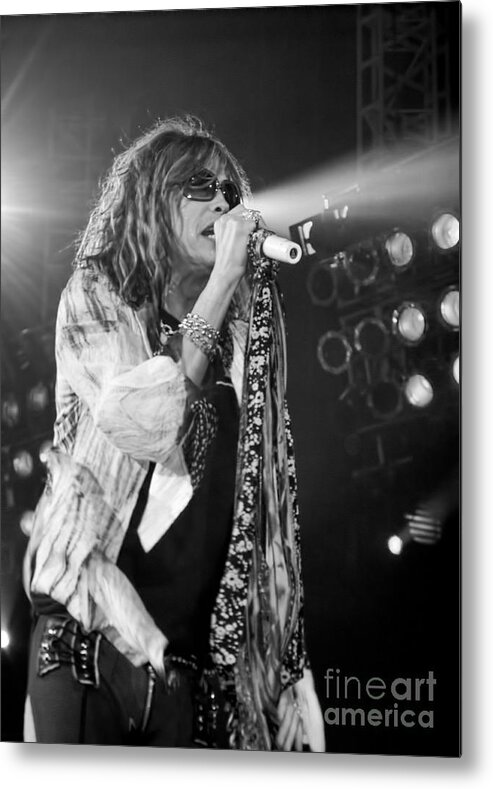 Steven Tyler Metal Print featuring the photograph Steven Tyler in Concert by Traci Cottingham