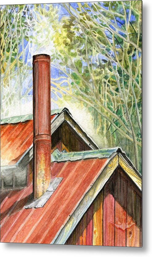 Sugar House Metal Print featuring the painting Sugarin' by Harry Moulton