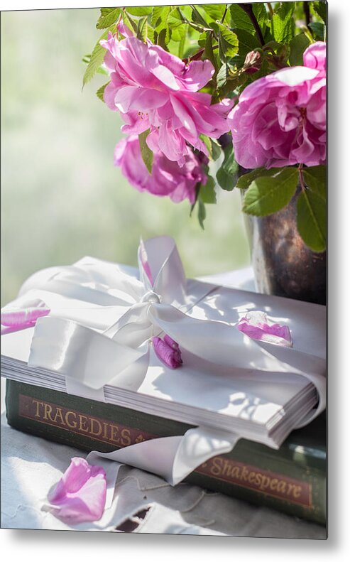 Roses Metal Print featuring the photograph Sunlit Tragedies by Maggie Terlecki