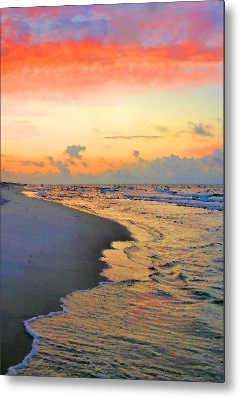 Sunrise Metal Print featuring the photograph Sunrise on the Gulf by Kristin Elmquist
