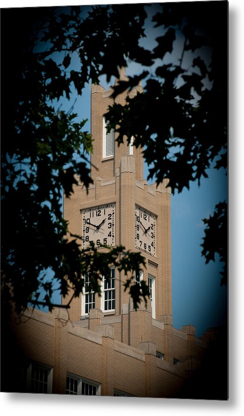 Campus Metal Print featuring the photograph The Clock tower by Mark Dodd