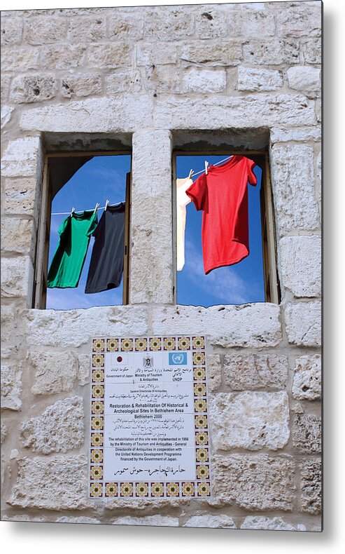 Palestinian Metal Print featuring the photograph The Colors of Flag by Munir Alawi