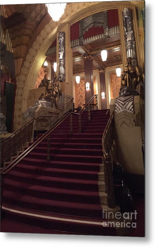 1000 Views Metal Print featuring the photograph The Grand Staircase by Jenny Revitz Soper