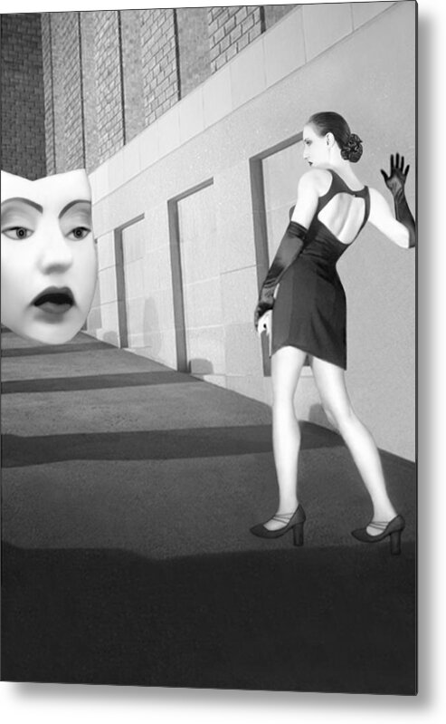 Beautiful Metal Print featuring the photograph The Mask by Jaeda DeWalt