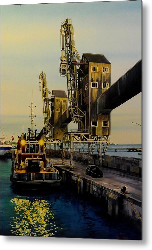 Islands Metal Print featuring the painting The Sugar Towers of Barbados by Robert W Cook