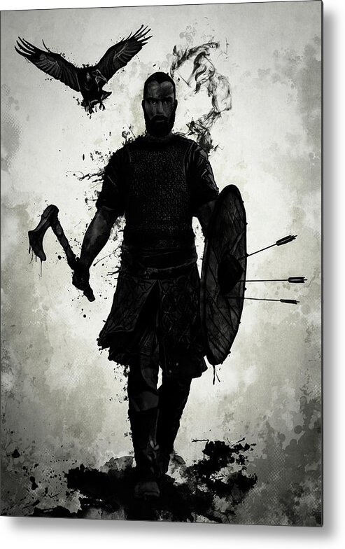 Viking Metal Print featuring the mixed media To Valhalla by Nicklas Gustafsson