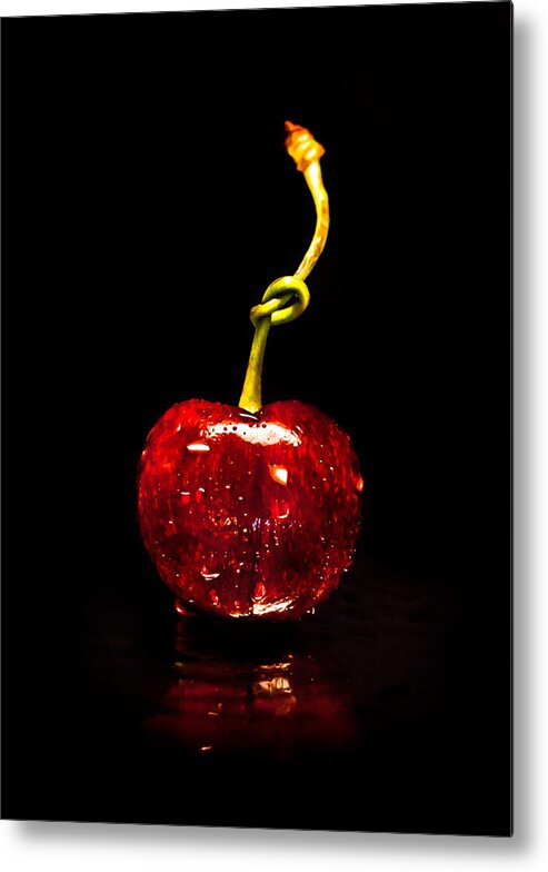 Cherry Metal Print featuring the photograph Tongue Tied by Maggie Terlecki