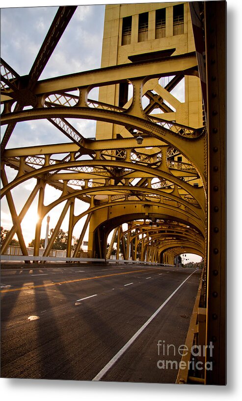 Sacramento Metal Print featuring the photograph Tower Bridge by Ana V Ramirez