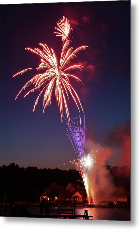 Fireworks Metal Print featuring the photograph Twilight - 160924psg1776140704r by Paul Eckel