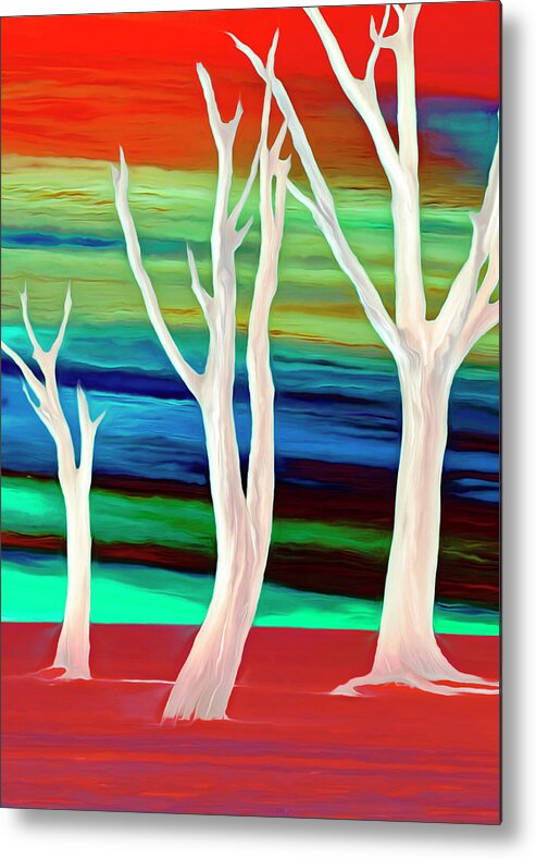 United Trees Metal Print featuring the photograph United Trees by Munir Alawi