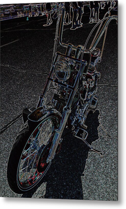 Motorcycle Metal Print featuring the photograph Untitled by Becca Wilcox