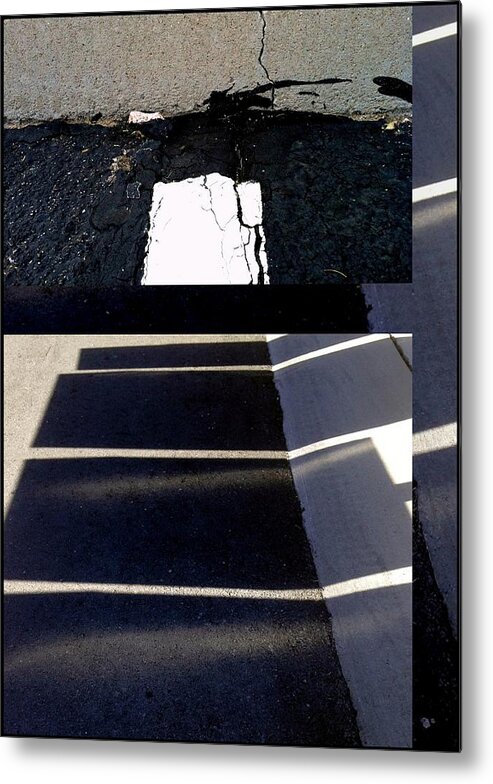 Urban Abstracts Metal Print featuring the photograph Urban Abstract Seeing Double 65 by Marlene Burns