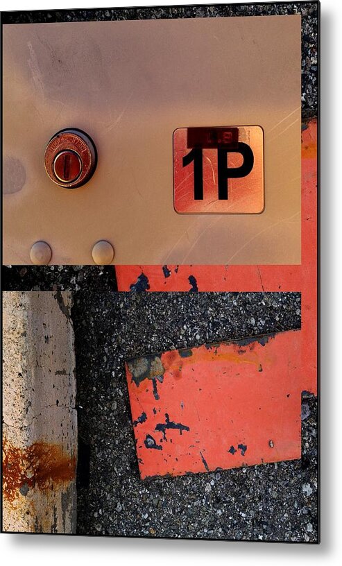 Urban Abstracts Metal Print featuring the photograph Urban Abstracts seeing double 55 by Marlene Burns