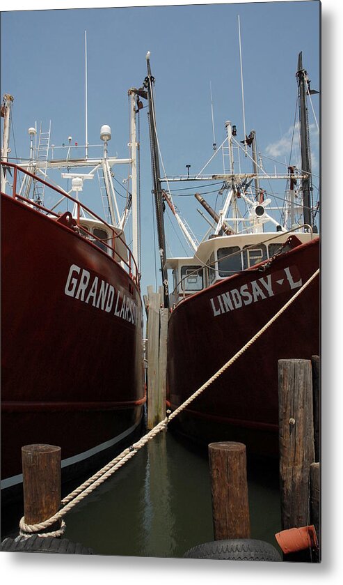 Commercial Fishing Boats Metal Print featuring the photograph Vessel 123 by Joyce StJames