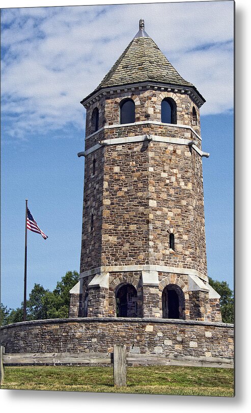 Conncecticut Metal Print featuring the photograph War Memorial Tower Vernon Connecticut by Phil Cardamone