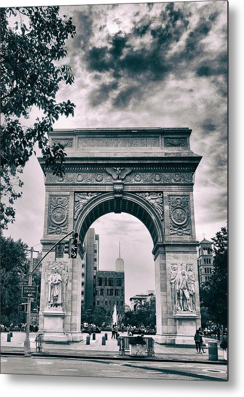 Architecture Metal Print featuring the photograph Washington Square Arch by Jessica Jenney