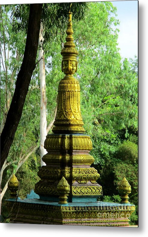 Cambodia Metal Print featuring the photograph Wat Leu 21 by Randall Weidner