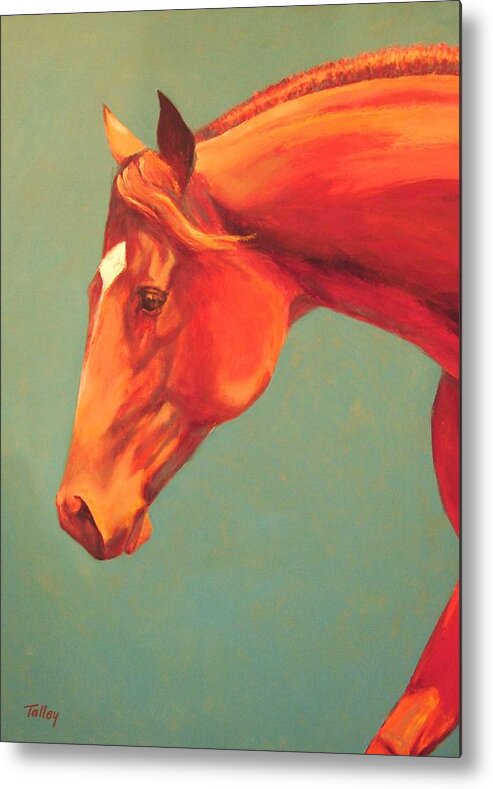 Horse Metal Print featuring the painting Western Champion by Pam Talley