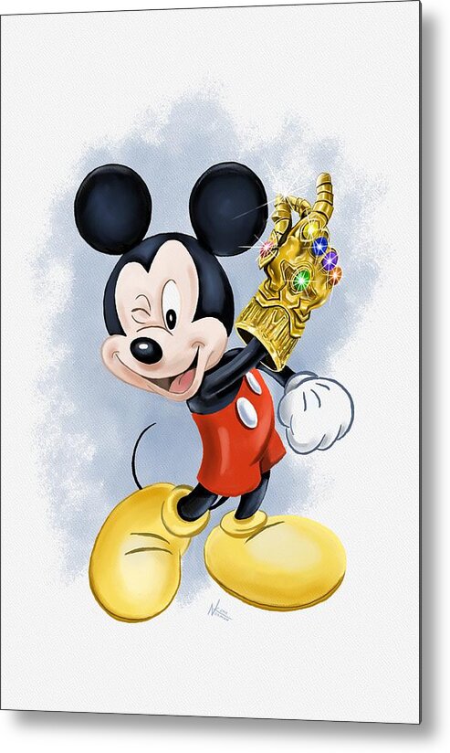 Mouse Metal Print featuring the digital art When You Wish Upon a Snap by Norman Klein