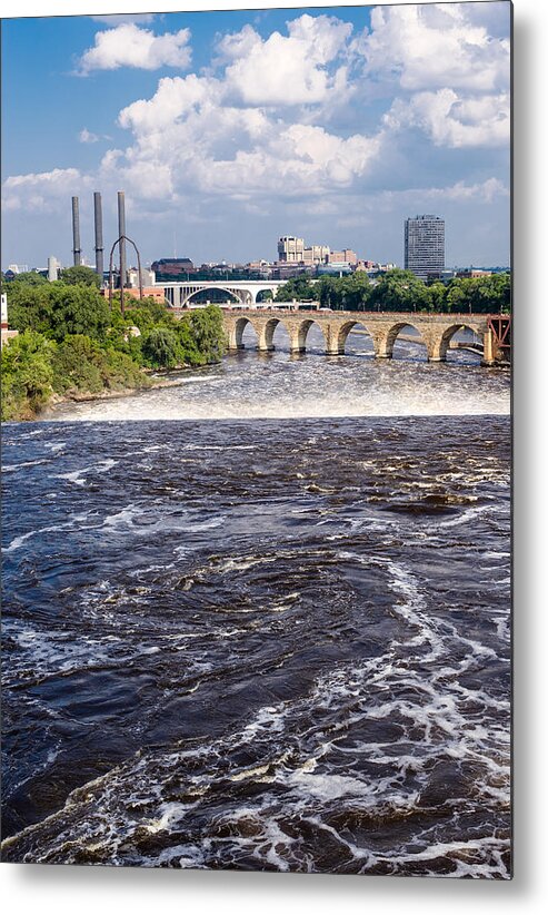 River Metal Print featuring the photograph Whirlpool on Mississippi by Mike Evangelist